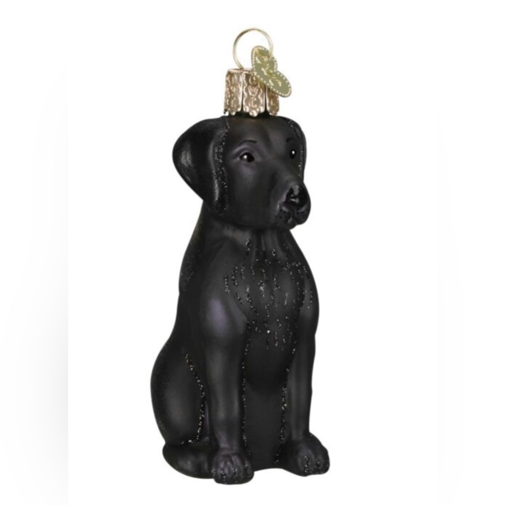 Old World Christmas Black Labrador Christmas Ornament